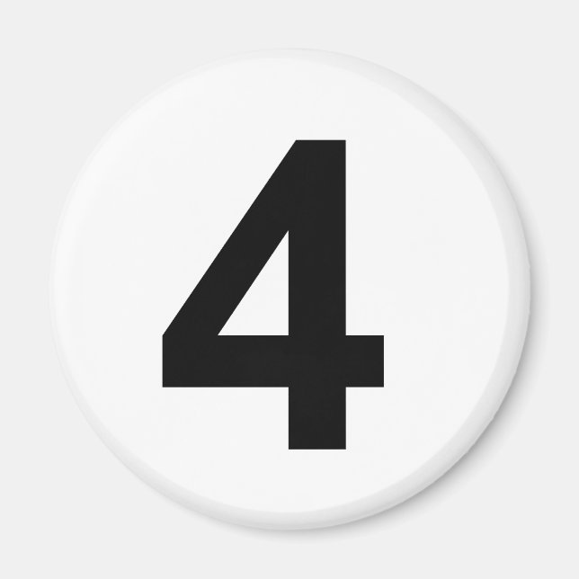 Imã 4 - número quatro (Frente)