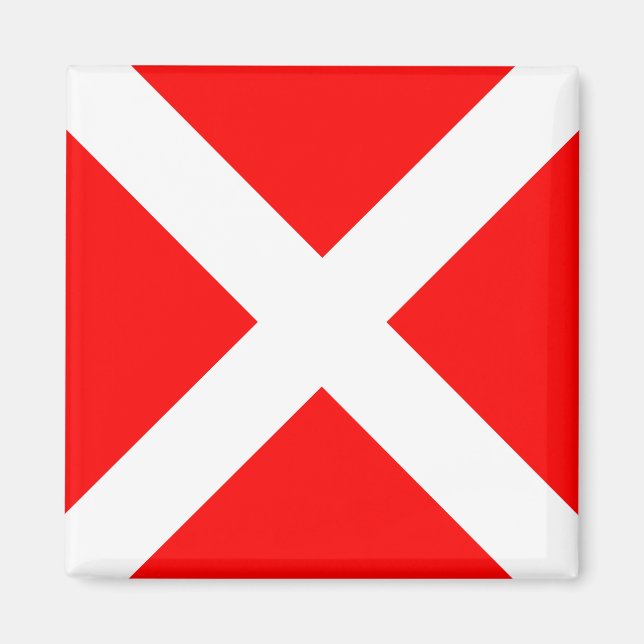 Imã 4 símbolo do número do alfabeto náutico marítimo s (Frente)