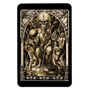 Ímã 4x6 Enthroned satã