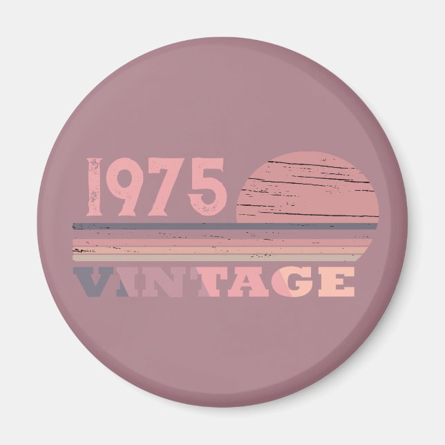 Imã 50ª festa de aniversário personalizada (Frente)