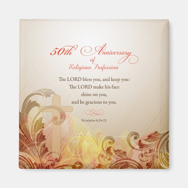 Imã 50º Aniversário da Profissão Religiosa, freira (Frente)