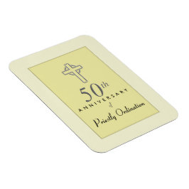 Ímã 50º aniversário do Padre com a Cruz Embriagada