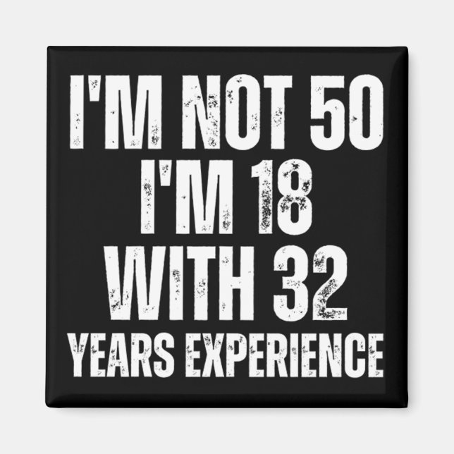 Imã 50º Aniversário Engraçado (Frente)