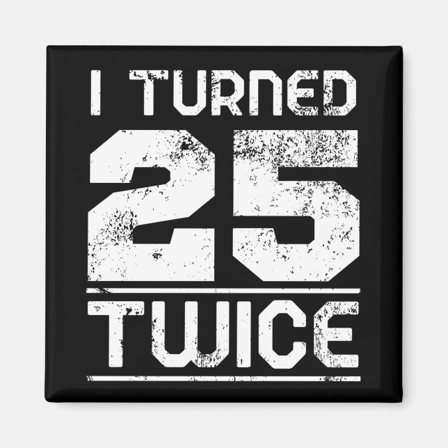 Imã 50º aniversário engraçado (Frente)