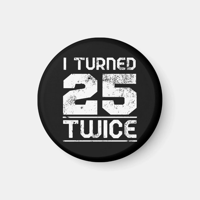 Imã 50º Aniversário Magnet Engraçado (Frente)