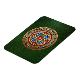 Ímã [500] Cruz Celta [Dourado+Enamel]