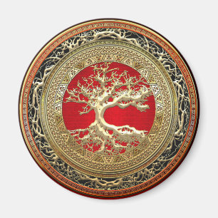 Imã [500] Treasure Trove: Celtic Tree of Life [Dourado