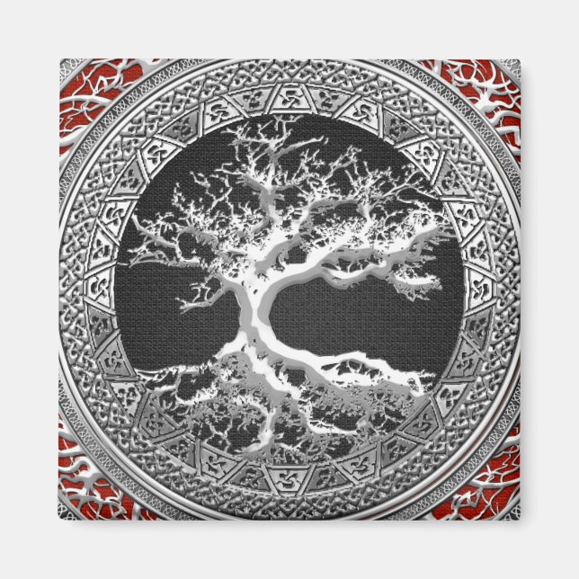 Imã [500] Treasure Trove: Celtic Tree of Life [Prata] (Frente)