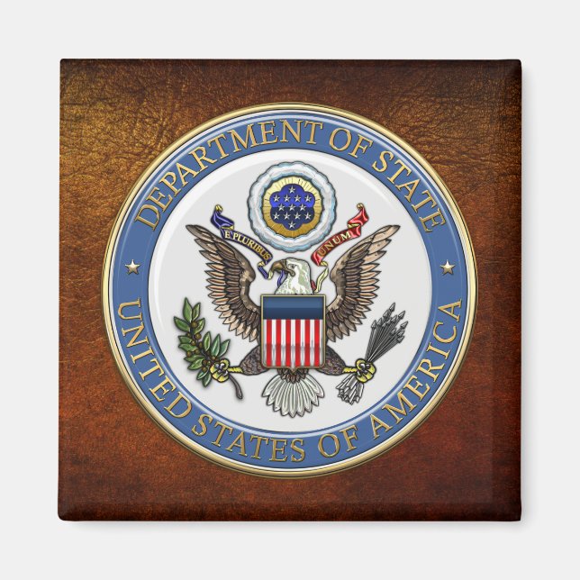 Imã [500] U.S. Department of State (DoS) Emblem [3D] (Frente)