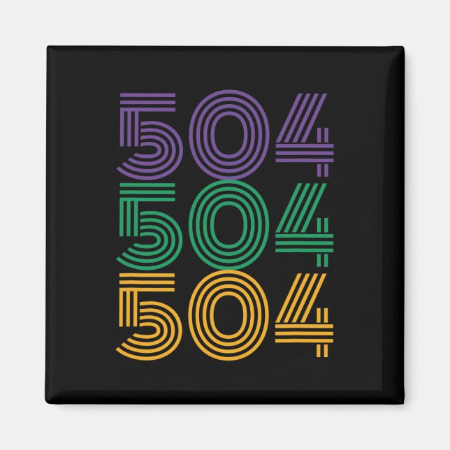 Imã 504 Mardi Gras 2025 Figurino de Carnaval (Frente)