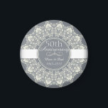 Imã 50.º lugar redondo ornamental do aniversário de ca<br><div class="desc">50º Aniversário Clássico Elegante de Luxo,  rendas ornamentais redondas com elementos arabescos design. Você é bem-vindo a visitar minha loja para produtos mais bonitos.</div>