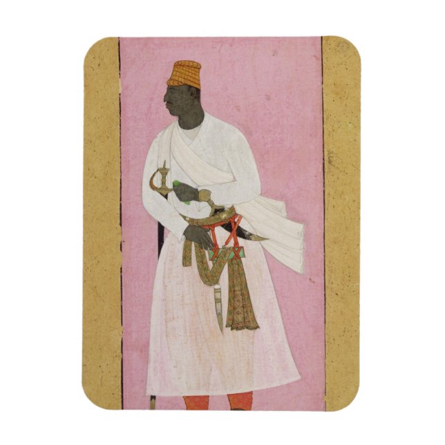 Ímã 50.14/8 Retrato de Malik Amber, inscrito em Deva (Vertical)