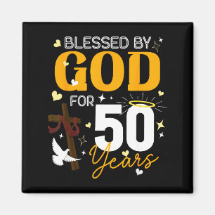 Imã 50 Aniversário Abençoado Por Deus Por 50 Anos De I