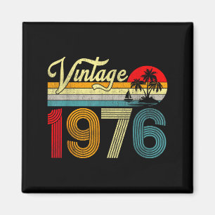 Imã 50 Anos de Idade Vintage 1976 50º Aniversário Home