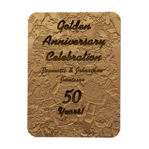 Ímã 50 da celebração do aniversário de casame