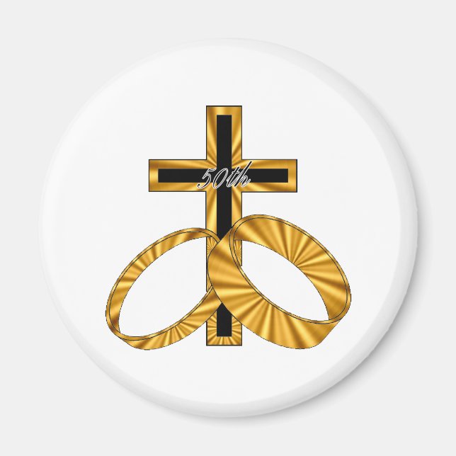 Imã 50.o aniversário de casamento (Frente)