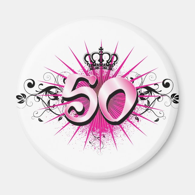 Imã 50.o aniversário ou aniversário (Frente)