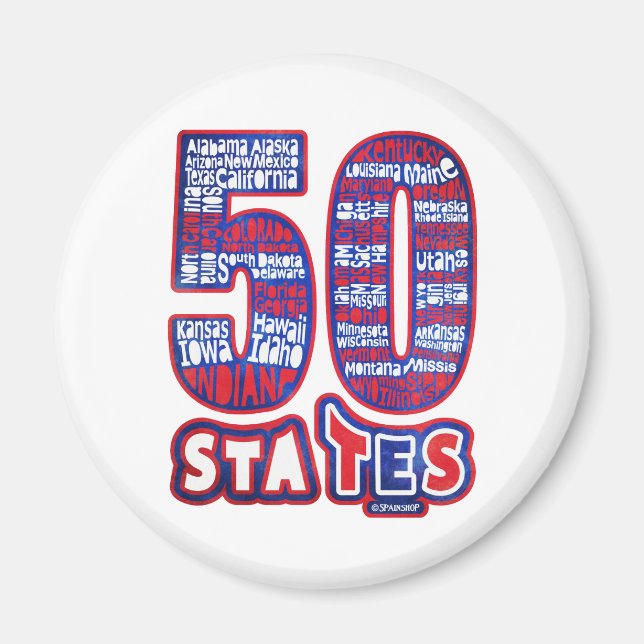 IMÃ 50 STATES USA (Frente)