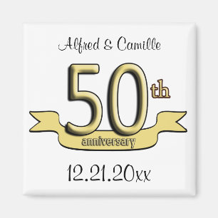Imã 50th ímã customizável do favor de festa de