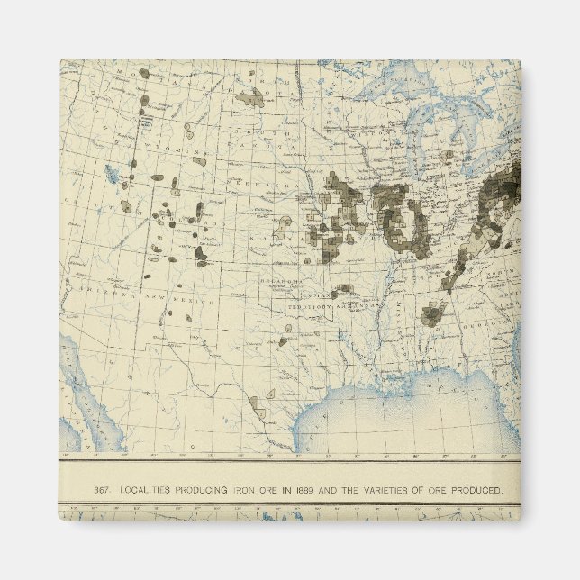 Imã 58 Carvão 1890, minério de ferro 1889 (Frente)