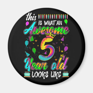 Imã 5 Birthday Incrível De 5 Anos Parece