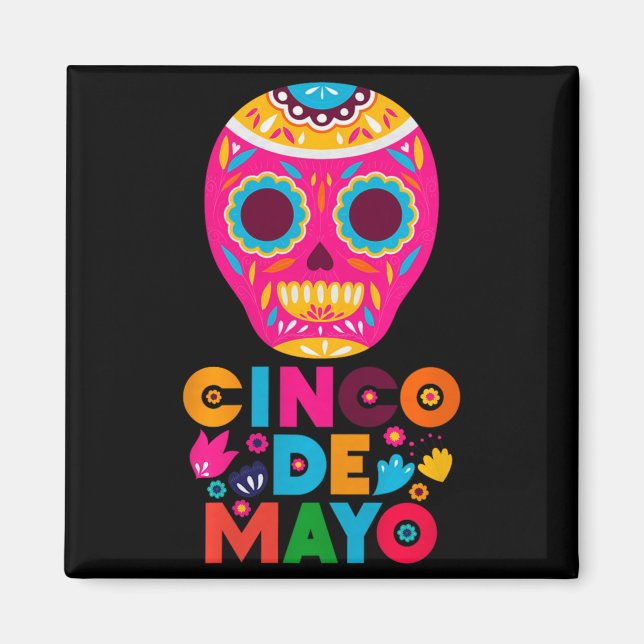 Imã 5 De Maio Cinco De Maio Sombrero Maraca Premium Tr (Frente)