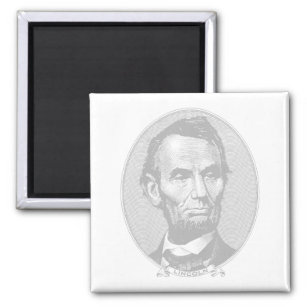 Imã 5+Dollar President Abraham Lincoln Money 
