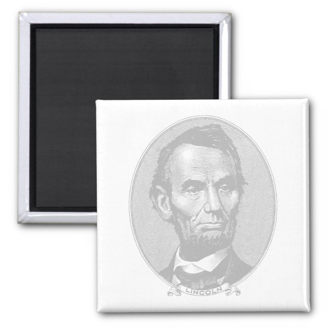 Imã 5+Dollar President Abraham Lincoln Money  (Frente)