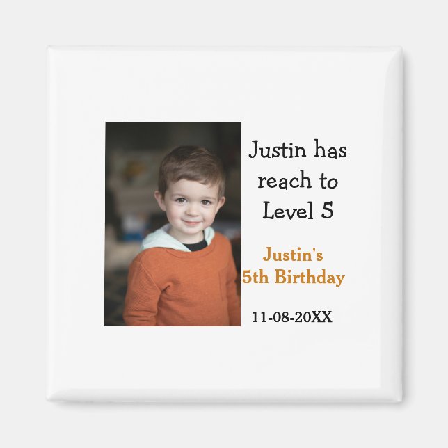 Imã 5 jogo de aniversário em data moderna (Frente)