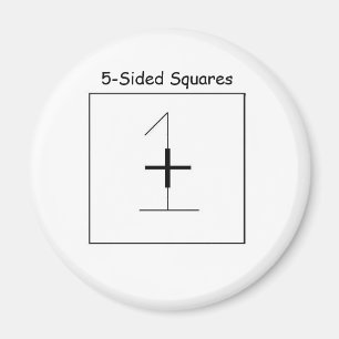 Imã 5-Sided esquadra o ímã oficial do refrigerador