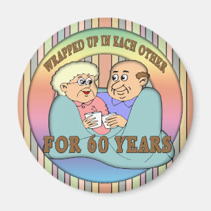 Imã 60th Presentes do aniversário de casamento