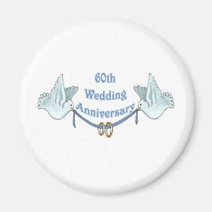 Imã 60th presentes t do aniversário de casamento