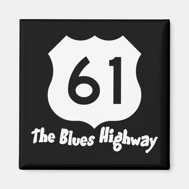 Imã 61 Blues Hwy Magnet (Frente)