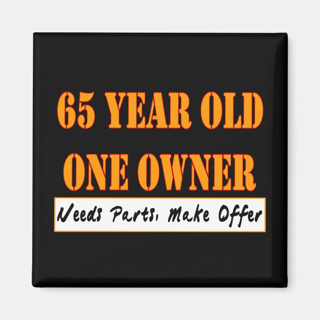 Imã 65 anos, um proprietário - precisa de peças, faça  (Frente)