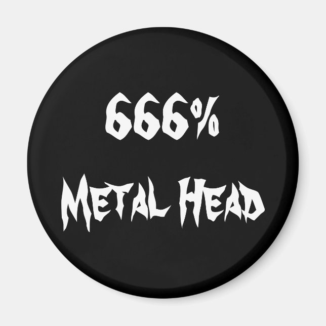 Imã 666% Cabeça de metal (Frente)