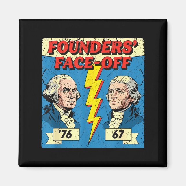 Imã 67 76 George Washington Thomas Jefferson História  (Frente)