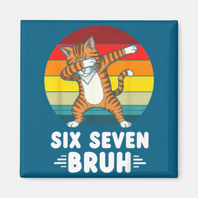 Imã 67 Animals Funny 67 Brainrot Youth Kids Cat 67  (Frente)