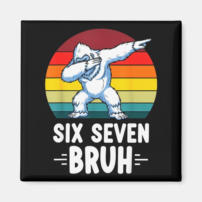 Imã 67 Animals Funny 67 Brainrot Youth Kids Yeti 67  (Frente)