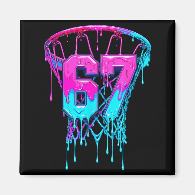 Imã 67 Basketball Drip Six Seven Funny  (Frente)