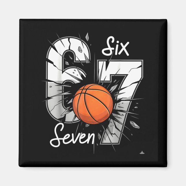 Imã 67 Basketball Six Seven 6 7 Meme 67  (Frente)