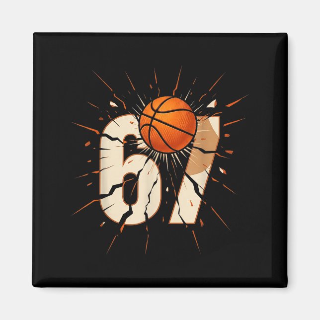Imã 67 Brainrot Youth Basketball Drip - Funny Kids 67  (Frente)