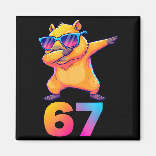 Imã 67 Capivara Seis Sete Meme Animal Legal Capivara D