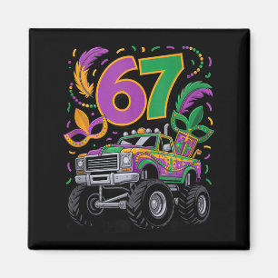 Imã 67 Desenho de Carnaval de Caminhão de Carro Monstr