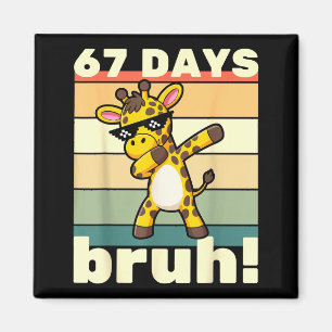 Imã 67 Dias De Escola Bruh Meme Engraçado Meninos Cria