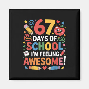 Imã 67 Dias De Escola Sentindo-se Incrível Meme 100º D