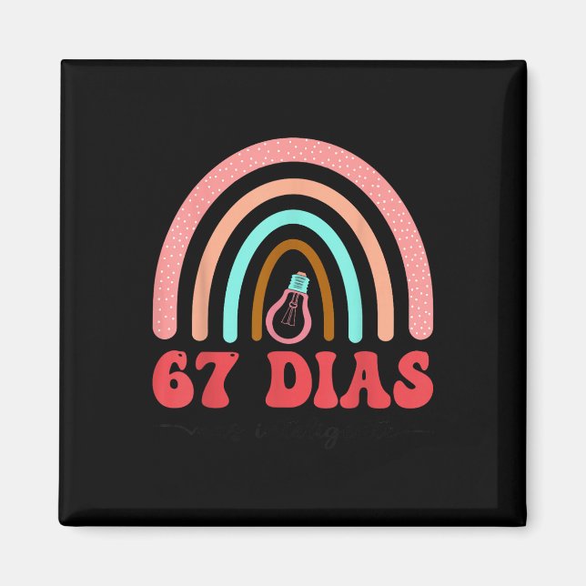 Imã 67 Dias Mais Inteligente Professor de Espanhol 67º (Frente)