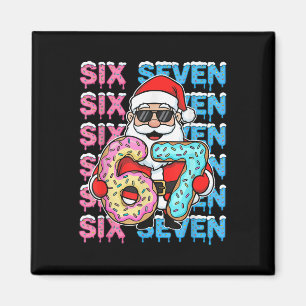 Imã 67 Donut Natal Divertido Seis Sete Meme Papai Noel