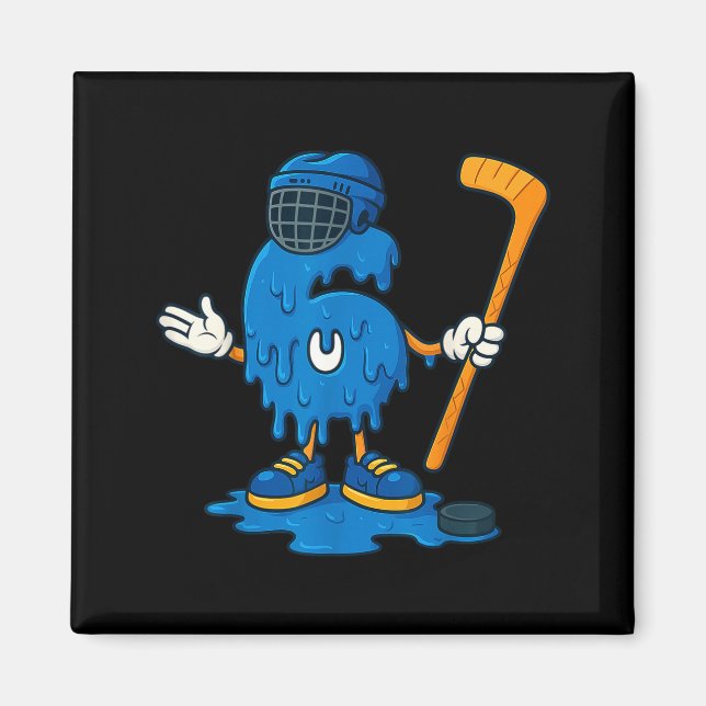 Imã 67 Drip Ice Cream Hockey Player  (Frente)