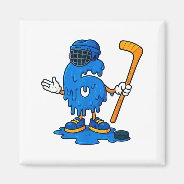 Imã 67 Drip Ice Cream Hockey Player  (Frente)