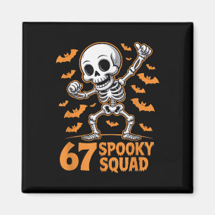 Imã 67 Esquadrão Assustador Esqueleto de Halloween 6 7